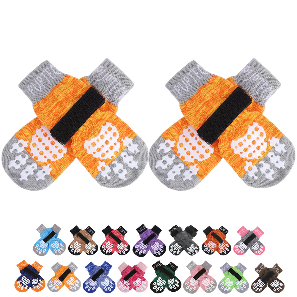 PUPTECK calcetines antideslizantes de dos caras para perros, mayor tracción en pisos.