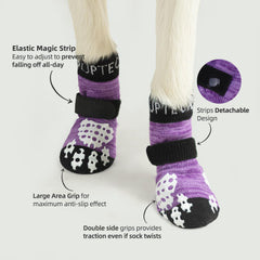 Calcetines de doble cara PUPTECK con agarre adicional para pisos lisos.