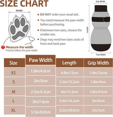 PUPTECK calcetines para perros, patitas con agarre doble para mayor tracción en suelos pulidos.