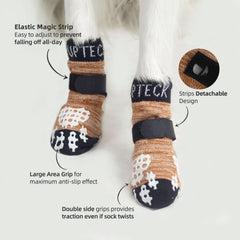 Calcetines PUPTECK con doble agarre lateral para mayor tracción.