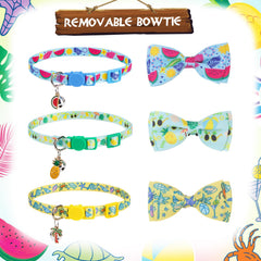 Collar lazo amarillo de PupTeck con piña, ideal para salidas.