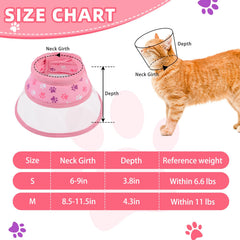 Collar superior transparente de PUPTECK que mantiene la visión del gato