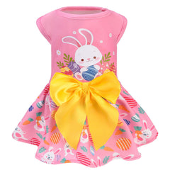 Pupteck disfraz perro Pascua con lazo, ideal para paseos festivos.