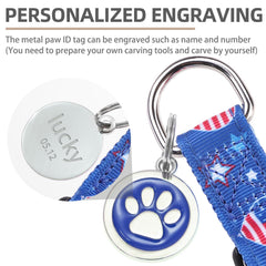 Etiqueta ID PUPTECK con patita, personalizable para identificar a tu mascota.