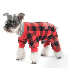 PUPTECK pijama perro detalle tela felpa, sensación cálida.