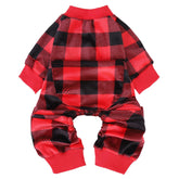 PUPTECK pijama perro suave felpa, vista frontal para comodidad diaria.