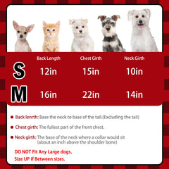 PUPTECK camisas plaid roja para perro, detalle de cuadros, ajuste suave.