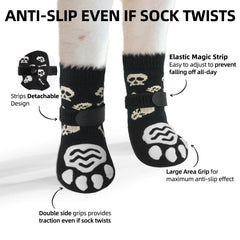 Protector de patitas de PUPTECK para perro, ideal ante frío y calor extremo.