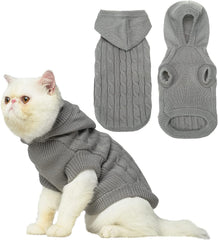 PUPTECK sudadera de invierno para perros y gatos, vista frontal, mantiene el calor durante paseos.