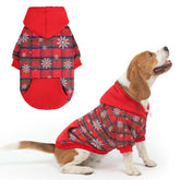 PUPTECK sudadera para perros con capucha, ideal para paseos en frío.