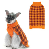 PUPTECK sudadera para perro plaid clásico, ideal para paseos otoñales