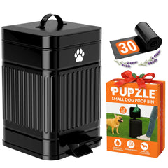 Pupzle cubo de basura para excrementos de perro con tapa y control de olores