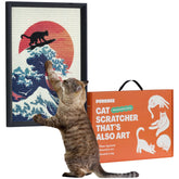 PURRDEE rasca-pared arte gato: decoración funcional para tu sala