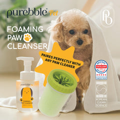 Purebble espuma densa cubre patitas de forma uniforme.