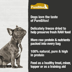 PureBites: envase reciclable; opción sostenible para golosinas caninas.