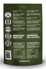 Hígado de res deshidratado PureBites, sabor intenso para entrenamiento