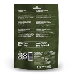 PureBites hígado de res para perros, snack diario sabroso para perros.