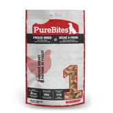 PureBites pollo deshidratado, snack para perros, ingrediente único y sabroso.