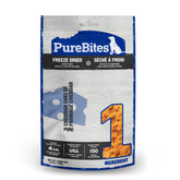 PureBites queso liofilizado: frente del envase para snack práctico y sabroso.