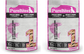 PureBites salmón deshidratado para perros, paquete doble, snack natural.