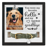 PUREFLY marco memorial para perro con soporte de collar, ideal para colgar recuerdos.