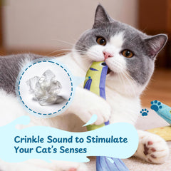 Puretoy Catnip: juguete interactivo para gatos de interiores y todas las edades.