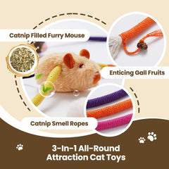 PURETOY cuerda masticable resistente para mordisqueo seguro y entretenimiento prolongado.