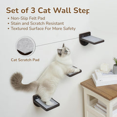 PURRHOUSE diseño moderno de estantería para gatos, añade estilo y funcionalidad