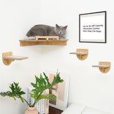 purhouse estantes mural gato capacidad 45lbs para trepar y descansar