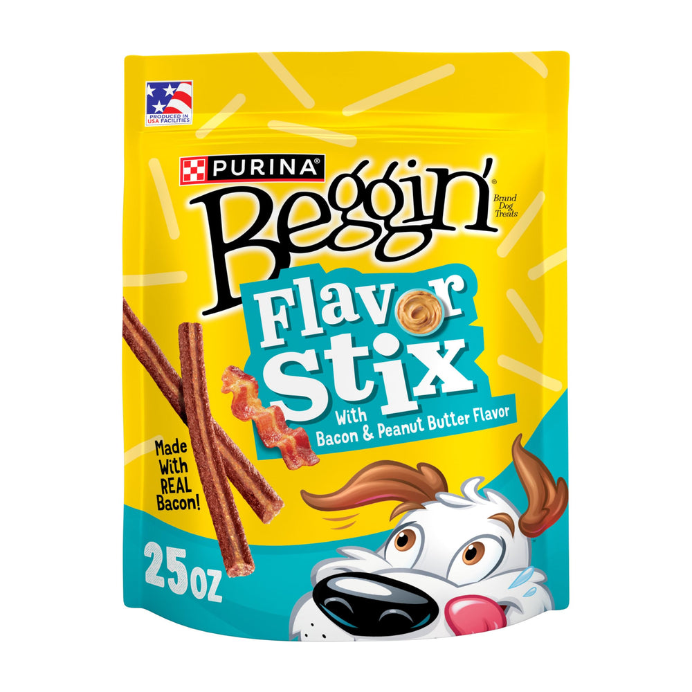 Purina Beggin’ Flavor Stix: palitos con bacon y maní para premiar al perro