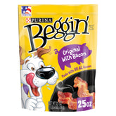 Purina Beggin' Strips Original bacon en tiras, sabor tentador para perros.