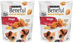 Purina Beneful Hugs: bocaditos crujientes con carne y queso para perros.
