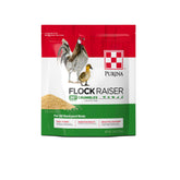 Purina Flock Raiser Crumbles, empaque con dos bolsas para aves.