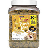 Purina Friskies Party Mix Cheezy Craze Crunch en bolsa para gatos