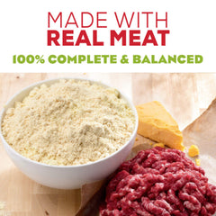 Purina Moist & Meaty sabor hamburguesa con cheddar, experiencia sabrosa para perros adultos