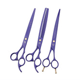 Purple Dragon tijera profesional para perros de 8 pulgadas, corte preciso.