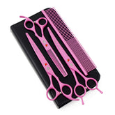 Tijeras Purple Dragon para mascotas de 7 pulgadas, corte suave y preciso.