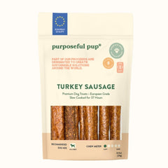 Purposeful Pup salchicha de pavo, paquete 10 unidades, ideal para entrenamiento diario.