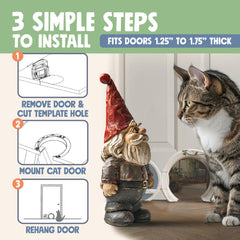 Purrfect Portal Gnome: durabilidad para uso diario, diseño resistente y seguro