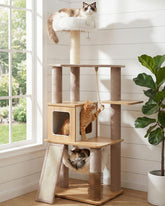 Purrlato torre con cima: plataforma elevada para observar y relajarse.