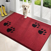 PURRUGS alfombra de entrada rojo bajo perfil captura suciedad y humedad al entrar