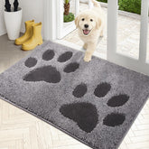 Alfombra PURRUGS atrapa suciedad en la entrada, ideal para zapatos mojados.