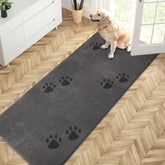 PURRUGS alfombrilla de entrada con trampa de suciedad para zapatos mojados, mantiene pisos limpios
