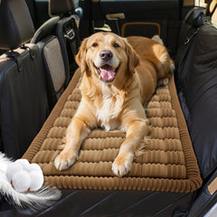 Puxinargo cobertura asiento trasero perro cuadros: protege el coche y ofrece confort durante viajes
