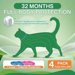 Ajuste ajustable de hasta 38,3 cm para gatos de distintos tamaños.