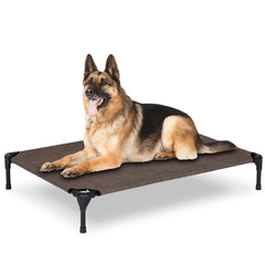 PVY cama elevada con malla lavable, ideal para exterior y camping.