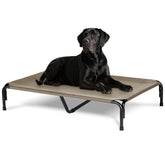 PVY cama para perro elevada exterior de 51 pulgadas, lista para uso al aire libre.