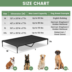 PVY cama para perro malla lavable y transpirable en exteriores brinda comodidad.