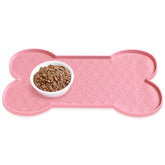 PWTAA alfombrilla alimentadora para perros, antideslizante y estable.