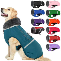 La capa QBLEEV para perros ofrece bordes reflectantes para salidas nocturnas más seguras.